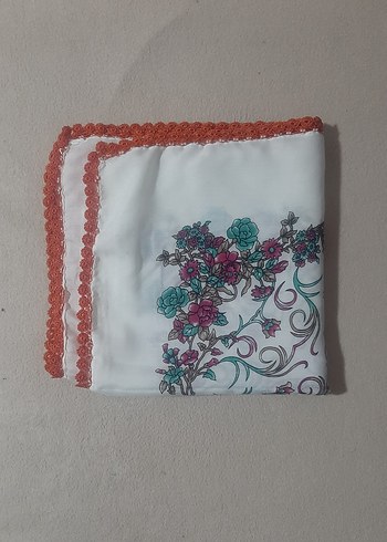 Dantel Kenarlı Renkli Kadın Fular - Görsel 2