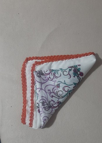 Dantel Kenarlı Renkli Kadın Fular - Görsel 4