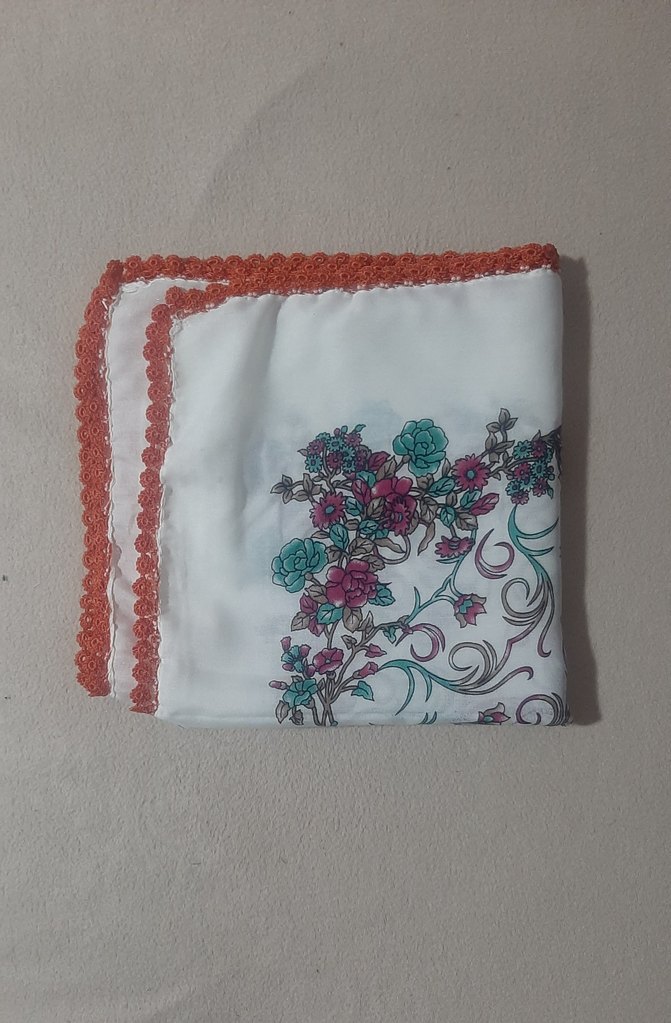 Dantel Kenarlı Renkli Kadın Fular - Görsel 2