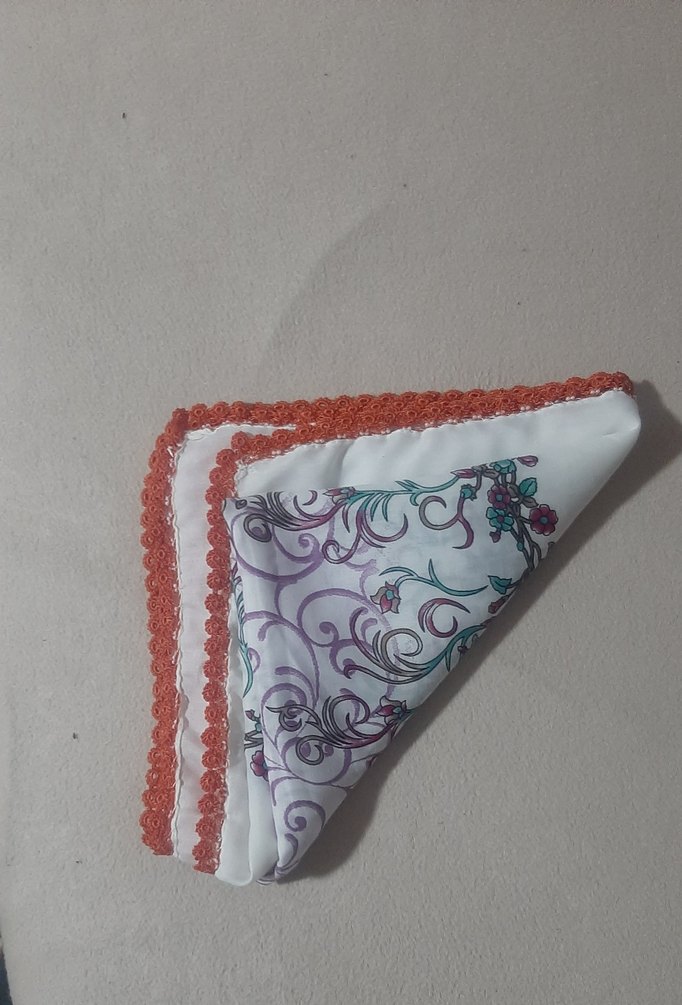 Dantel Kenarlı Renkli Kadın Fular - Görsel 4