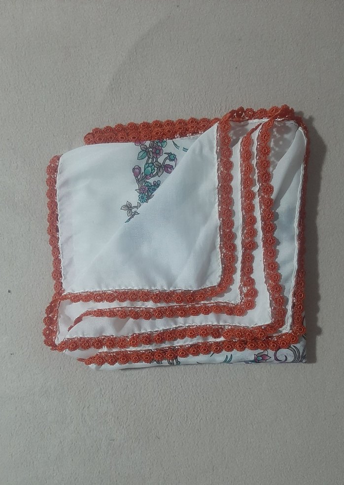 Dantel Kenarlı Renkli Kadın Fular - Görsel 3