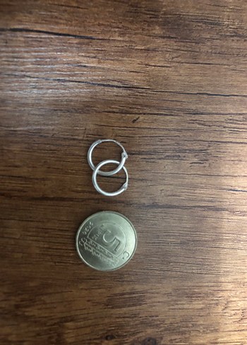 Gümüş Minimalist Halka Küpe