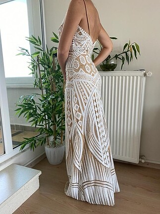 Beyaz tuvalet gelinlik - Görsel 5