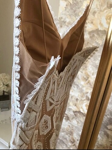 Beyaz tuvalet gelinlik - Görsel 8