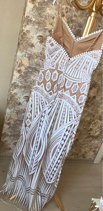 Beyaz tuvalet gelinlik - Görsel 7