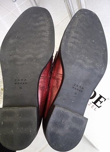 35 Beden Zara bordo loafer 
