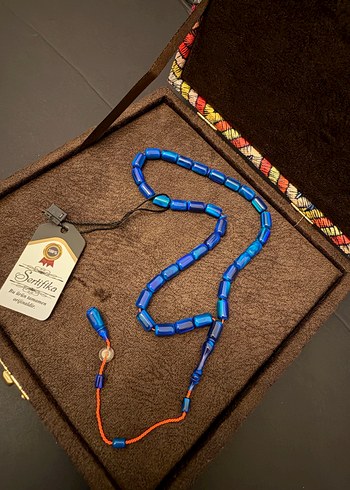 Mavi Opal Tesbih İmzali Seri