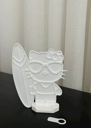 Beyaz Hello Kitty Figürü boyama için - Görsel 2