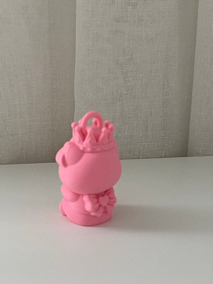 Pembe Hello Kitty Figürü charm - Görsel 2