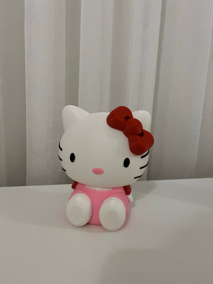 Renkli Hello Kitty Figürü Lamba - Görsel 2