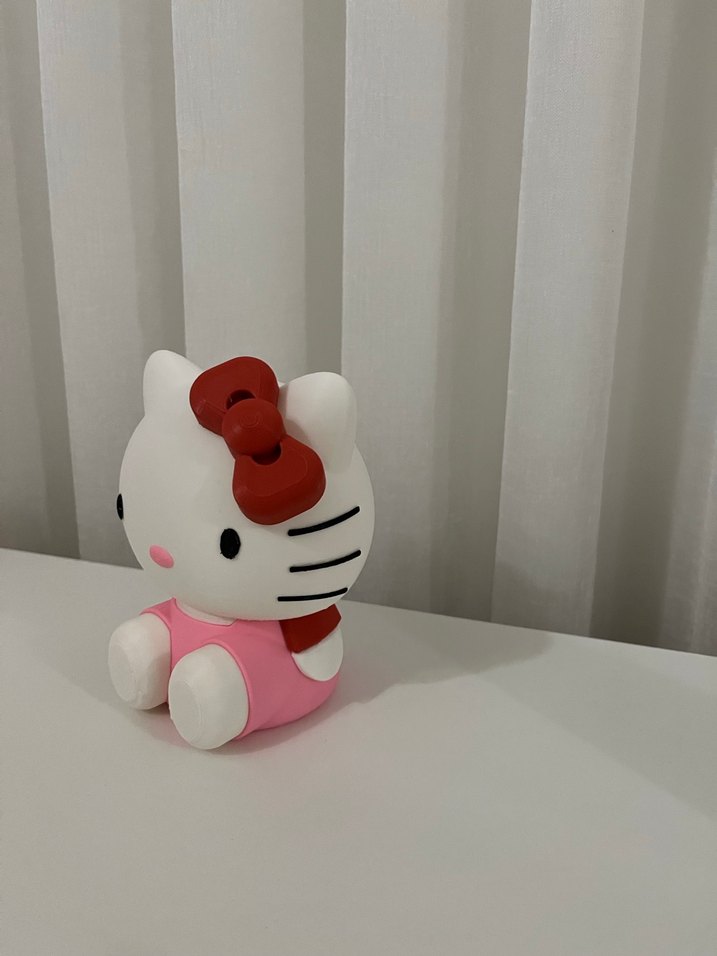 Renkli Hello Kitty Figürü Lamba - Görsel 4
