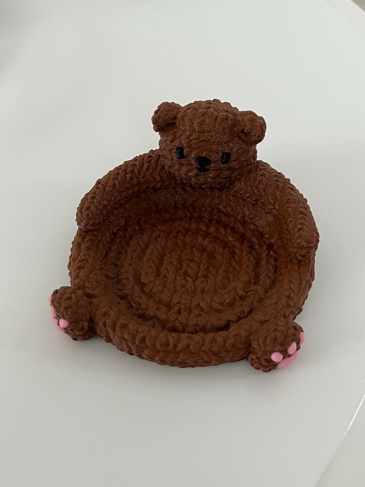 Kahverengi Ayıcık Tasarımlı Tabak - Görsel 2