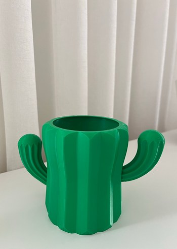 Kaktüs Şekilli Yeşil kalemlik - Görsel 2