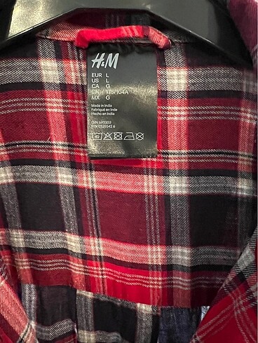 H&M Unisex uzun gömlek