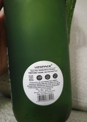Uzspace Yeşil Çocuk Termos Şişesi - Görsel 2