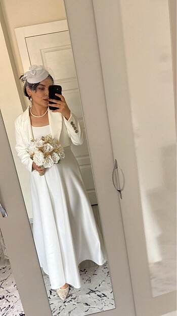 Nikah kepi nikah şapkası gelin şapkası