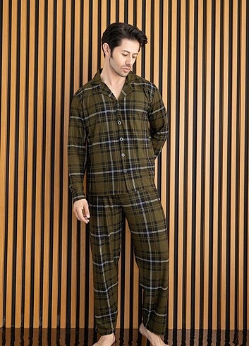 Erkek süet pijama takimi