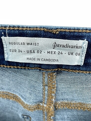 universal Beden mavi Renk Stradivarius Jean / Kot %70 İndirimli.