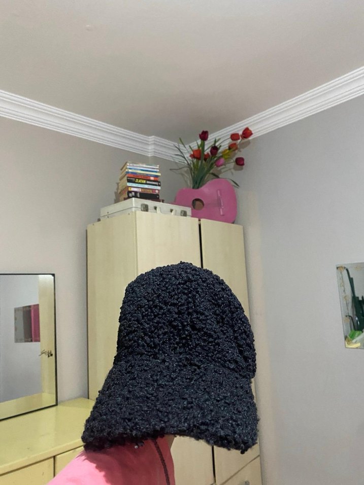 Siyah Kürklü Kadın Şapka - Görsel 5