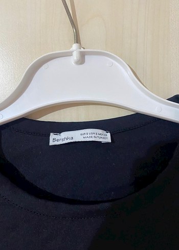 Siyah Kısa Crop Top bershka - Görsel 5