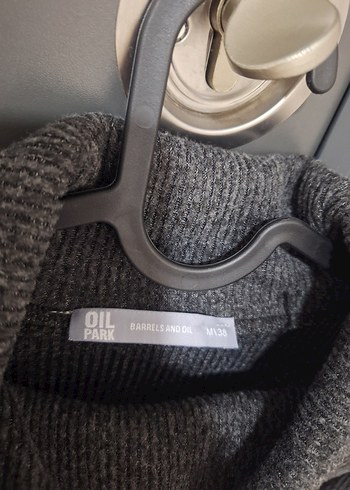 Gri Yüksek Yakalı Uzun Triko Elbise - Görsel 4