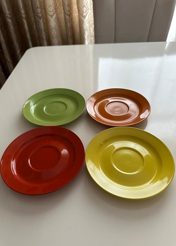 Çok Renkli Seramik Tabak Seti - Görsel 4