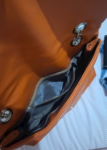 zincirli deri çanta - Görsel 5