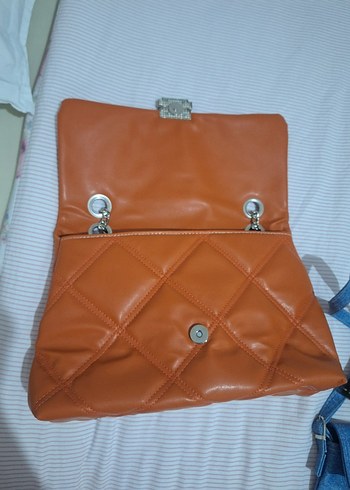 zincirli deri çanta - Görsel 4