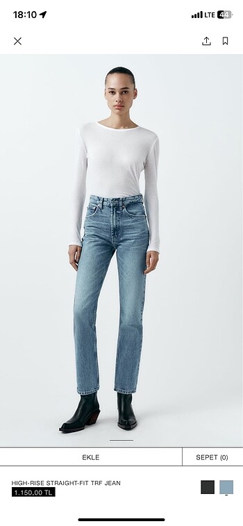 Zara straight jean