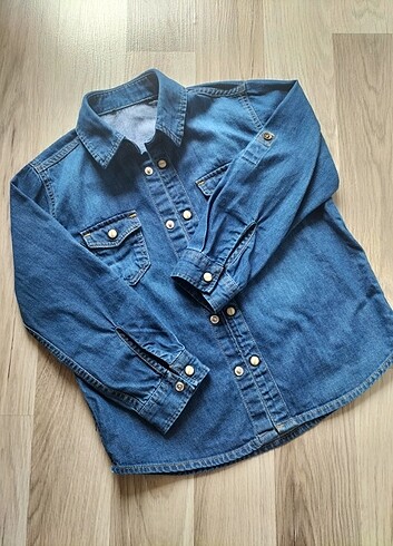 5 Yaş Beden Çocuk jean gömlek