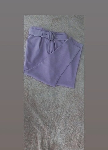 36 Beden Kemerli kumaş pantalon 