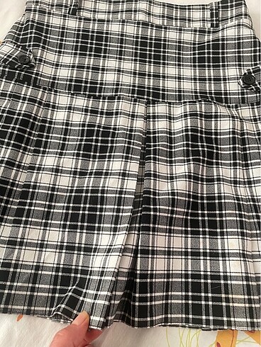 Ekoseli mini etek - Görsel 8