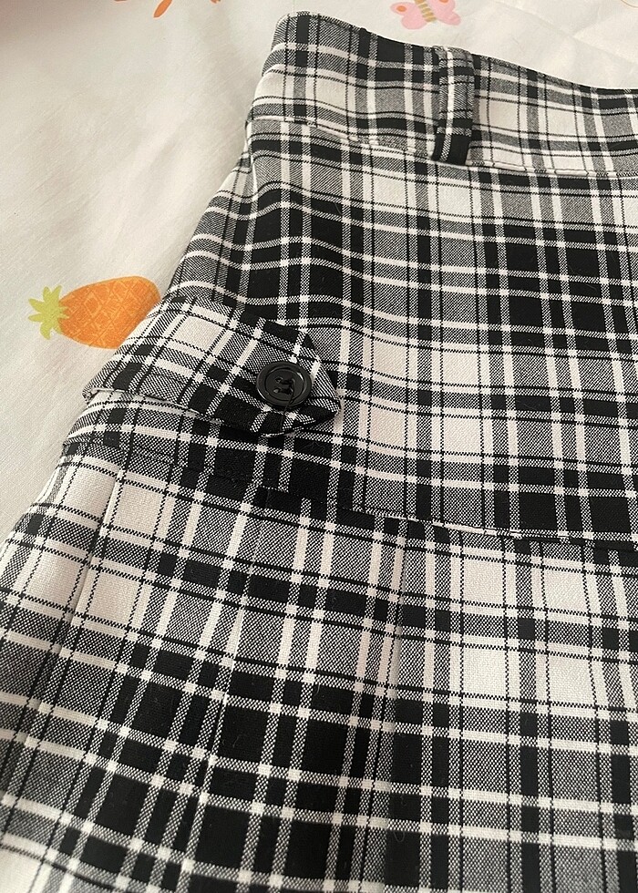 Ekoseli mini etek - Görsel 4