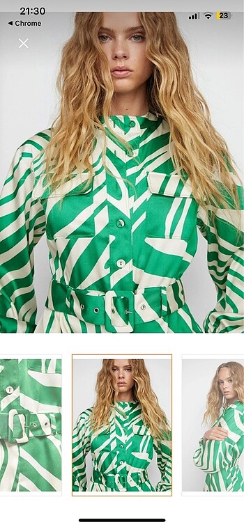 Mango saten elbise - Görsel 5