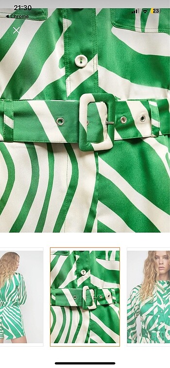 Mango saten elbise - Görsel 6