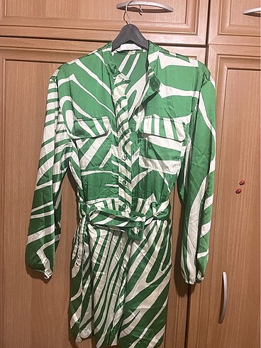 Mango saten elbise - Görsel 9