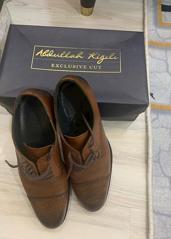 Kahverengi Erkek kiğili Deri Klasik Ayakkabı - Görsel 10