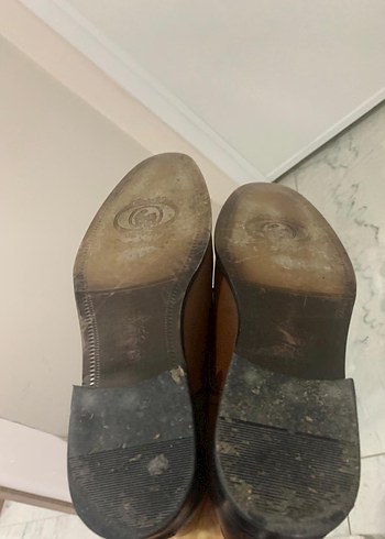 Kahverengi Erkek kiğili Deri Klasik Ayakkabı - Görsel 5