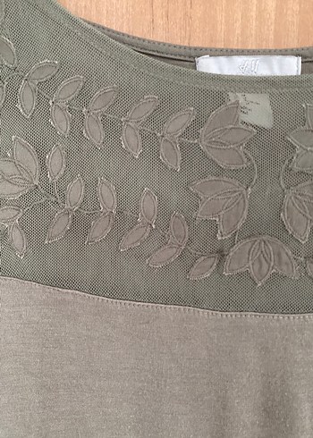 Dantel Detaylı Beyaz Kadın Tişört - Görsel 6