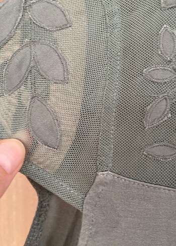 Dantel Detaylı Beyaz Kadın Tişört - Görsel 7