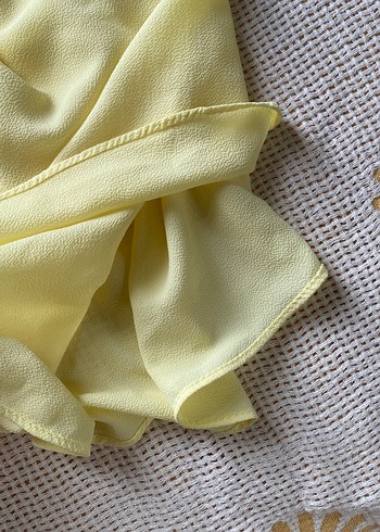 Sarı V Yakalı Kolsuz Salaş Kadın Atlet - Görsel 6