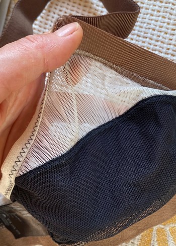 Kahverengi Avant-Garde Midi Sütyen bralet - Görsel 7