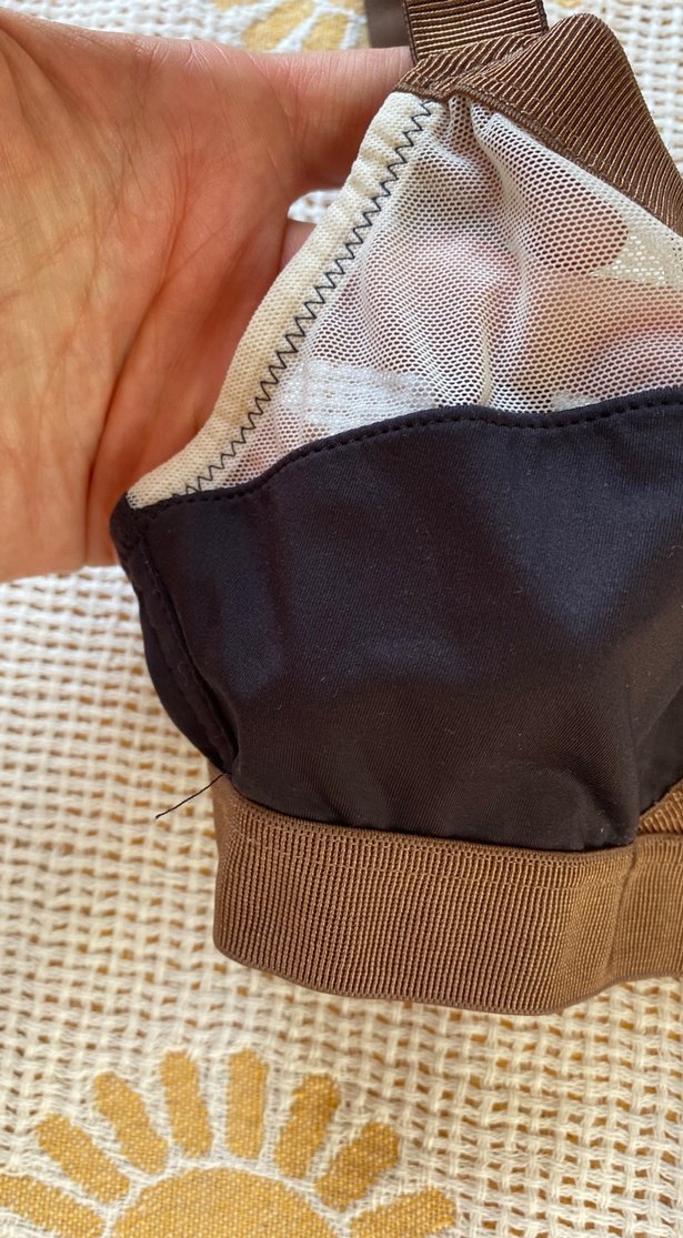 Kahverengi Avant-Garde Midi Sütyen bralet - Görsel 2