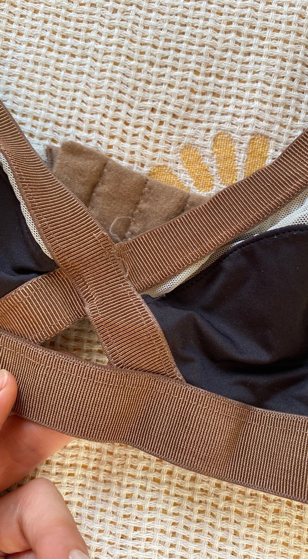 Kahverengi Avant-Garde Midi Sütyen bralet - Görsel 4