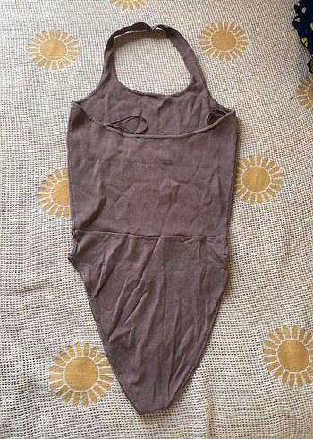 Zara Kadın Bej Askılı Bodysuit - Görsel 7