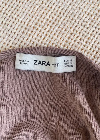 Zara Kadın Bej Askılı Bodysuit - Görsel 13
