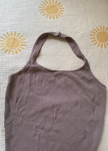 Zara Kadın Bej Askılı Bodysuit - Görsel 4