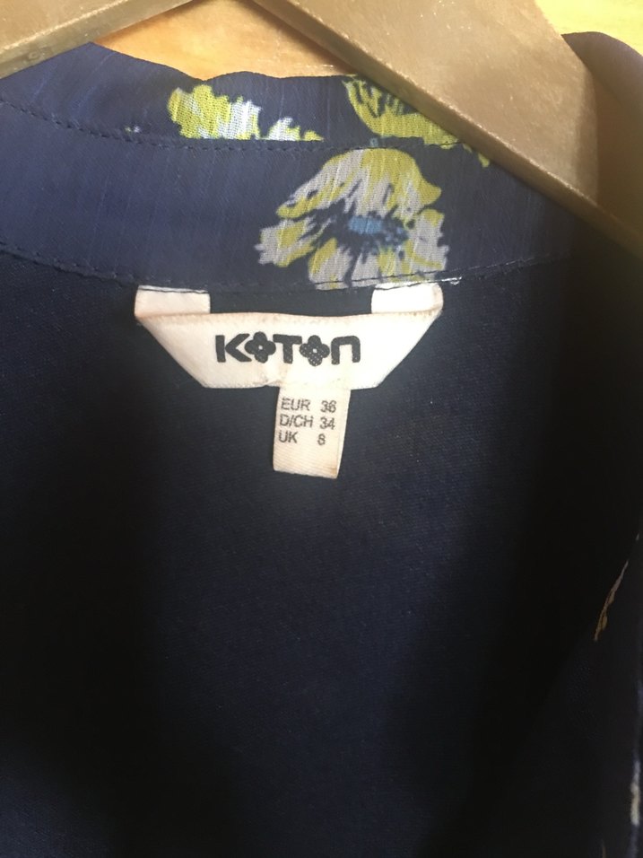 Kemerli Mavi Çiçekli Bohem Midi Elbise - Görsel 2