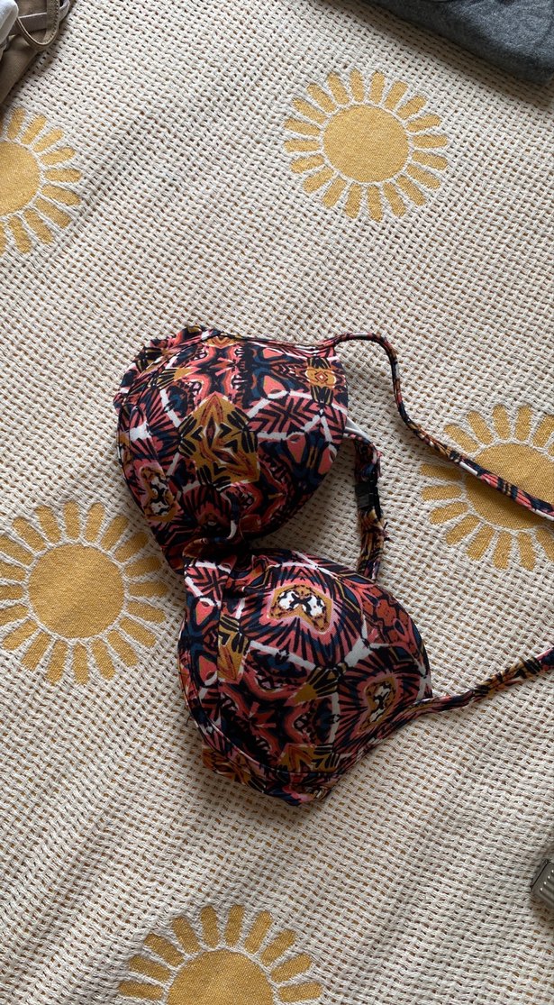 Kadın Kahverengi Bağlamalı Bohem Bikini Üstü - Görsel 3