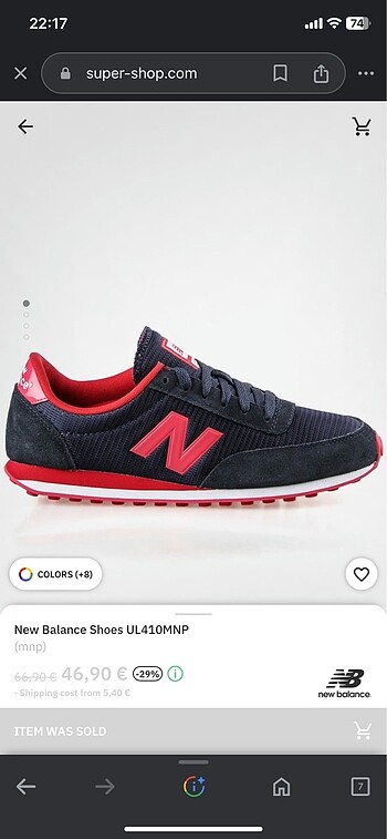 Newbalance 410 spor ayakkabı